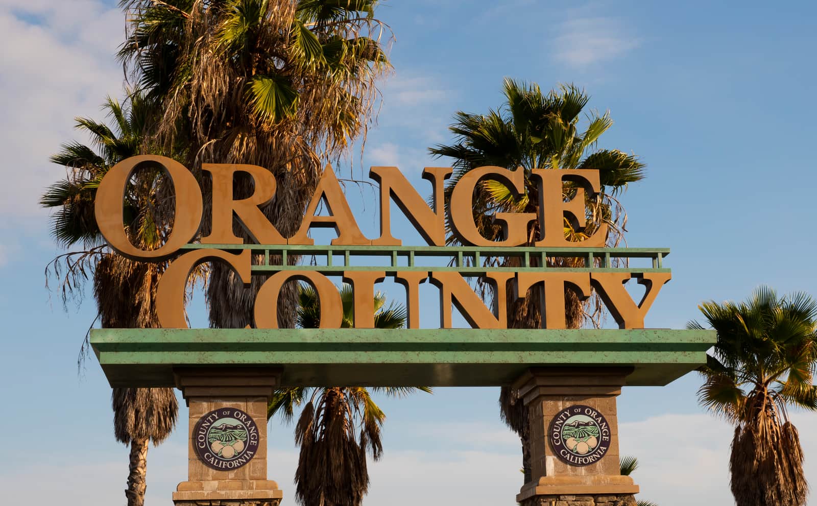 Orange County Welcome Sign California