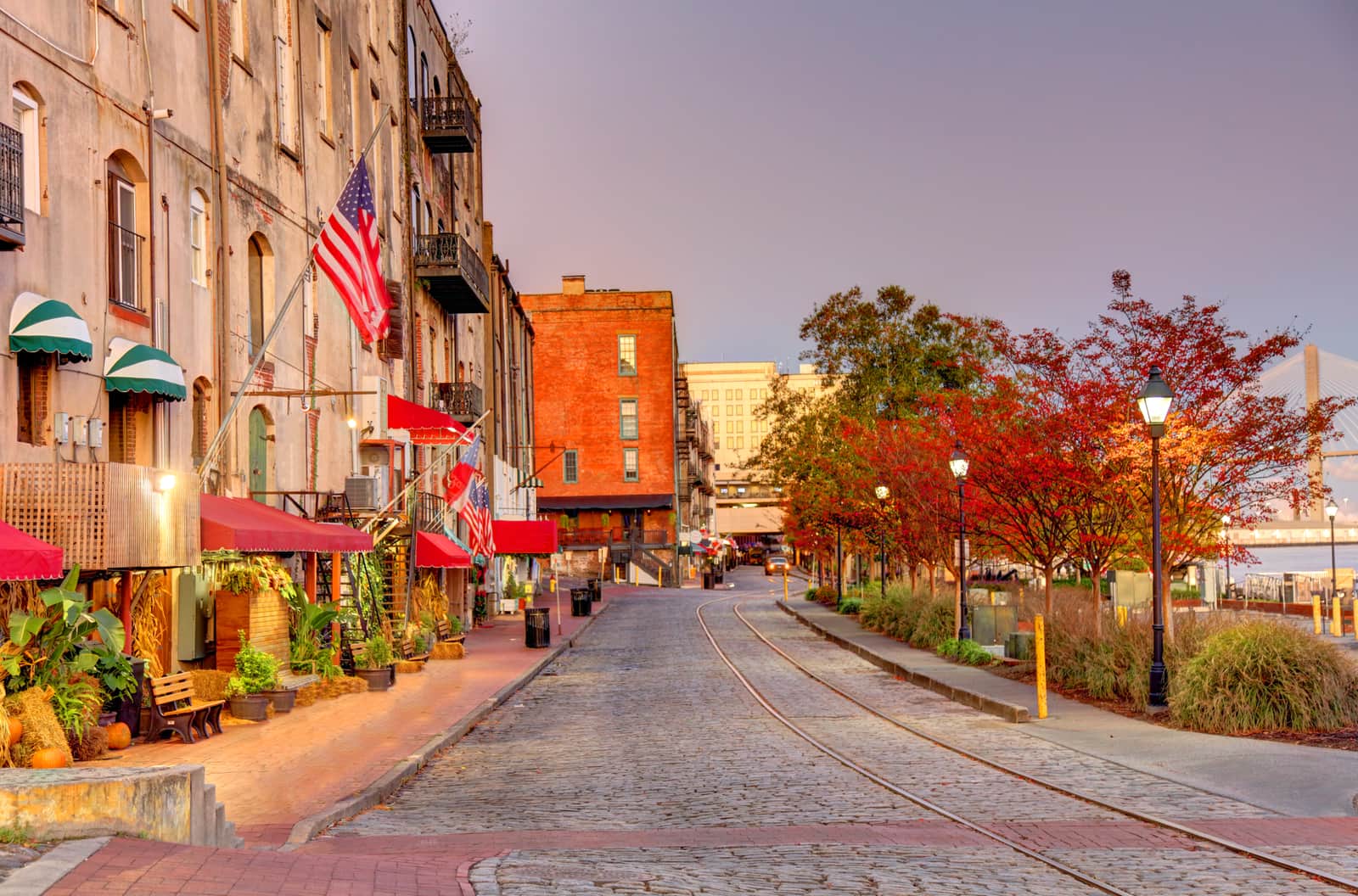 Historic River Street in Savannah Georgia