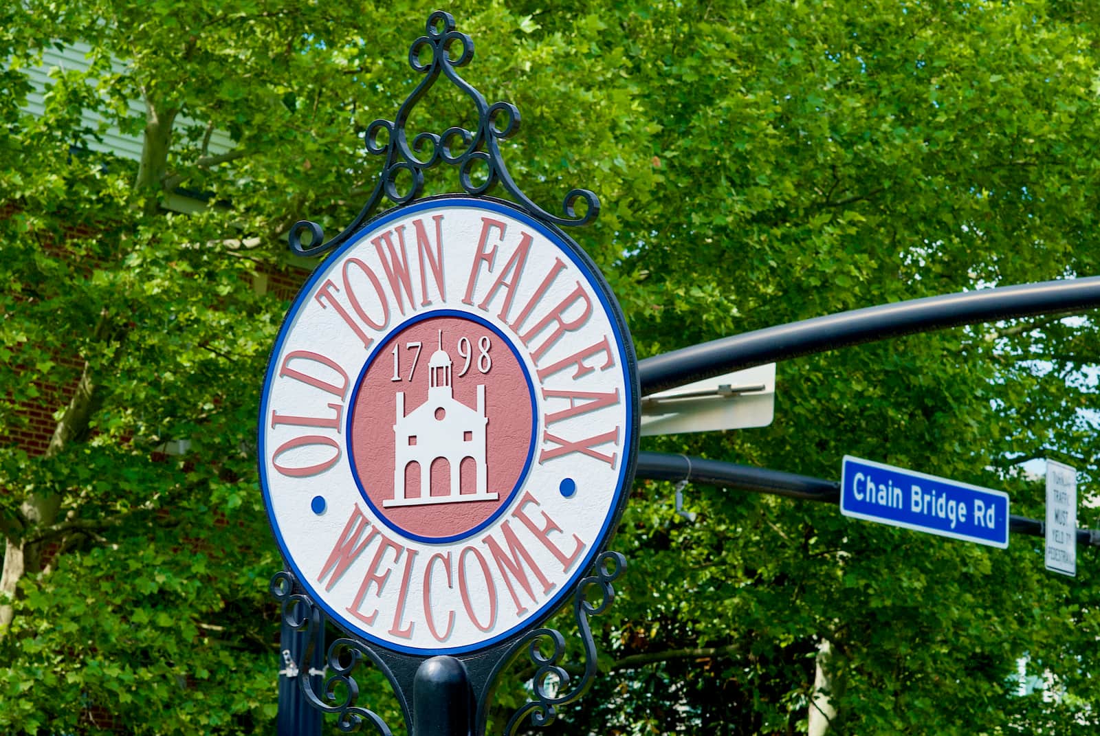 Old Town Fairfax Sign Virginia