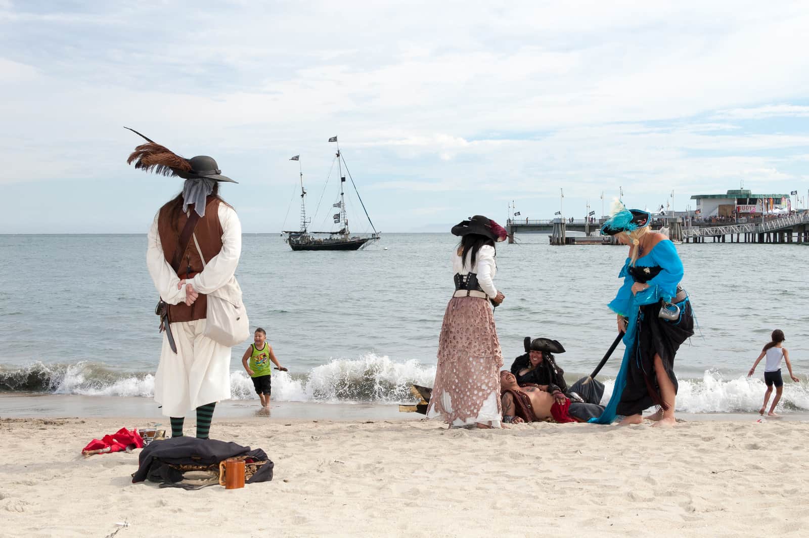 Pirate Invasion at Long Beach Sea Festival in California