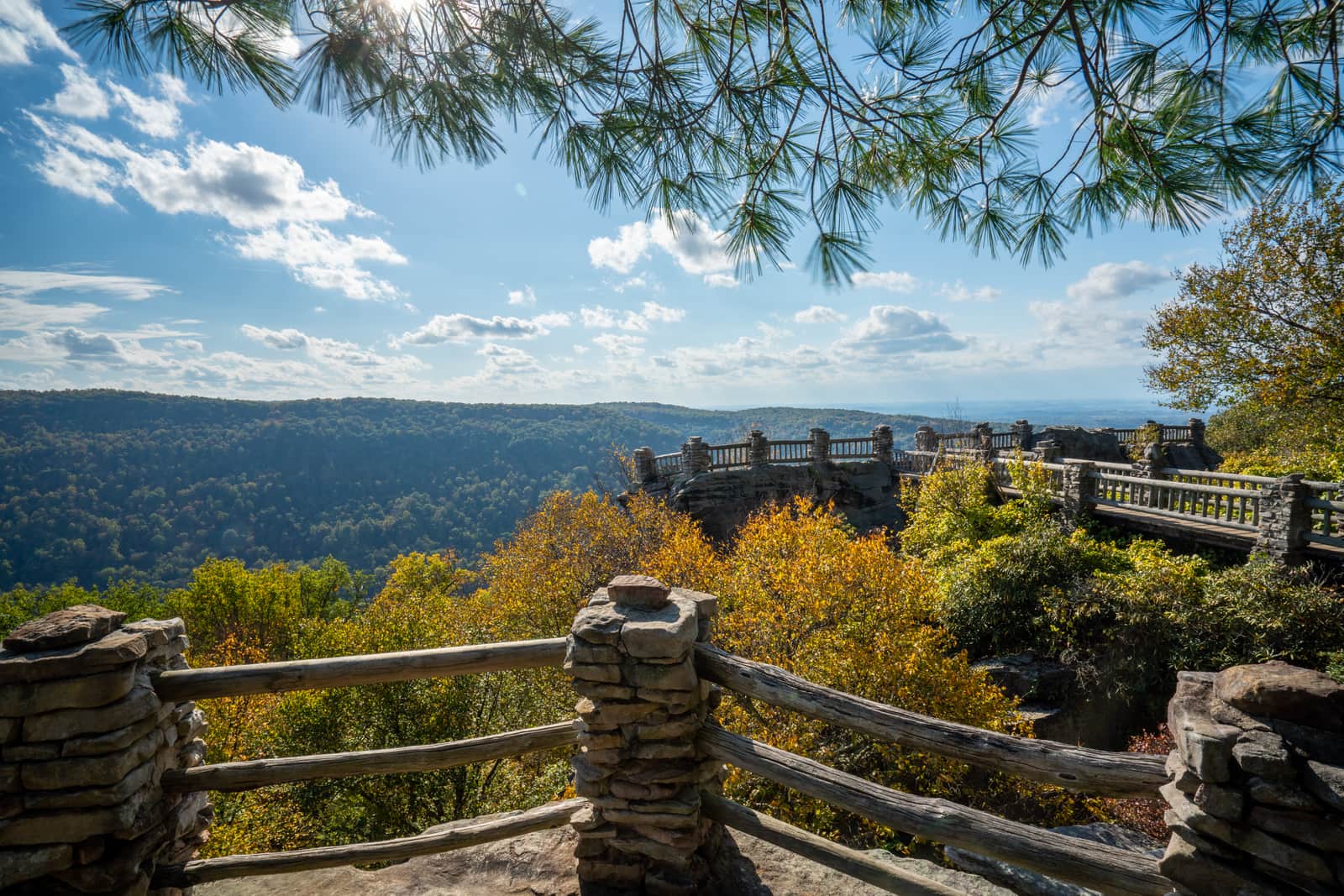 Coopers Rock state park near Morgantown West Virginia